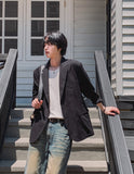 Philip U-neck knit short sleeve T-shirt