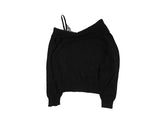 Labum Off-Shoulder Lace Layered Knit