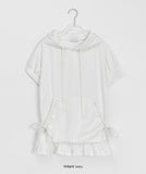 Melpu Frill Hood Short Sleeve Tee