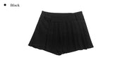 Koda Pleated Mini Wrap Skirt Pants