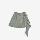 Kehi unbalanced mini skirt