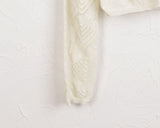 Killan Punched Button Knit Crop Long Sleeve Hood Cardigan