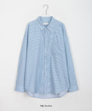 [unisex] Karne Stripe Over Shirt