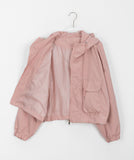 Pdon Pocket String Crop Hood Jumper