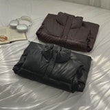 High-Neck Matte Padding Vest