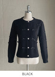 Laty Round Ribbon Cardigan