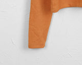 Off Shoulder Loose Fit Deep U Neck L/S T