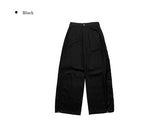 Onni Summer Side Pintuck Snap Wide Pants