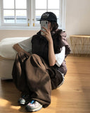 Solin Stonewashed Diagonal Cargo Pants