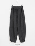 Yomi banding ribbed knit jogger pants