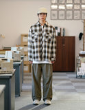 Grid Overfit Ombre Check Shirt