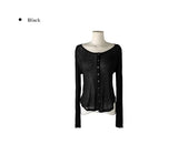 Robo Tencel See-through Snap Cardigan