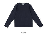 [U-BASIC] Silket Round Cotton Long Sleeve