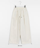 Namatsu Brushed Banding String Balloon Wide Pants