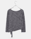 Norin Twisted Round Diagonal Long Sleeve T-Shirt