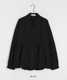 Nellicky Pintuck Round Collar Blouse
