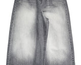 Canner black denim washing wide denim pants