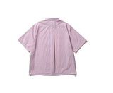 String striped over short-sleeved shirt