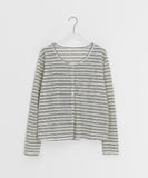 Vianne Stripe Sleeveless Cardigan Set