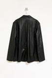 crack thin leather jacket