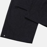Harvey striped black pintuck denim