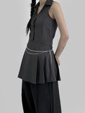 Surren Stripe Collar One Piece
