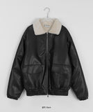 Rikkoi Mink Collar Two-Way Leather Jumper