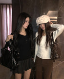 Lian Pumpkin Balloon Short Skirt