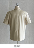 Jamian Tailored Collar Short Sleeve Short Jacket