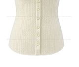 Mobi Ruffle Lace Ribbed Sleeveless