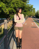 Luin Eyelet Cargo Shorts