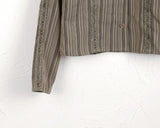 [MADE] Dough Vintage Stripe Lace Slim Shirt