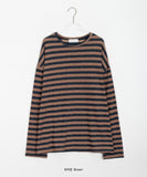 [unisex] Nazuna Summer Linen Stripe Over Knit
