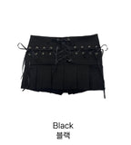 Corset Ribbon Mini Skirt