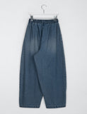 [BAONHAUS] Hebon Denim Banding Balloon Wide Pants