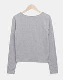 Denny Slim Fit Plain Basic T-Shirt