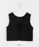 Roijyu Ribbon Strap Layered Vest