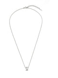 Triple Silver Cutout Necklace S