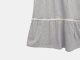 Juon Shirred Button Loose Fit Henley Neck Short Sleeve T-shirt
