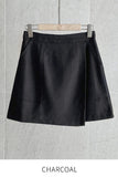 Tome Wool A-line Wrap Mini Skirt