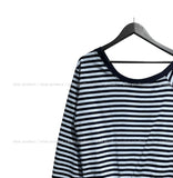 Kelly Unbalance Off Stripe Long Sleeve
