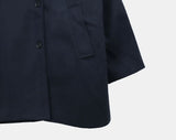 Moochi Balmacaan Over Wool Midi Coat