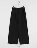 Okono Banding Pin Tuck Slacks