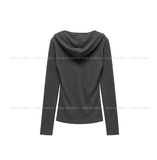Leon V-Neck Button Slim Hoodie