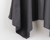 Fabel Ribbon Strap Unbalanced Cutting Midi Skirt