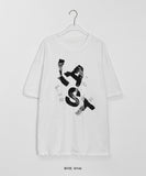 [unisex] Akel Printing Over Short Sleeve Tee