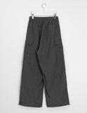 [unisex] Taconi banding string nylon parachute cargo pants