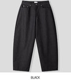 Diano raw balloon denim pants