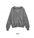 Lenti Summer See-through Hood Zip-Up