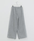 Pilfer Lace Brushed Banding Wide Pants